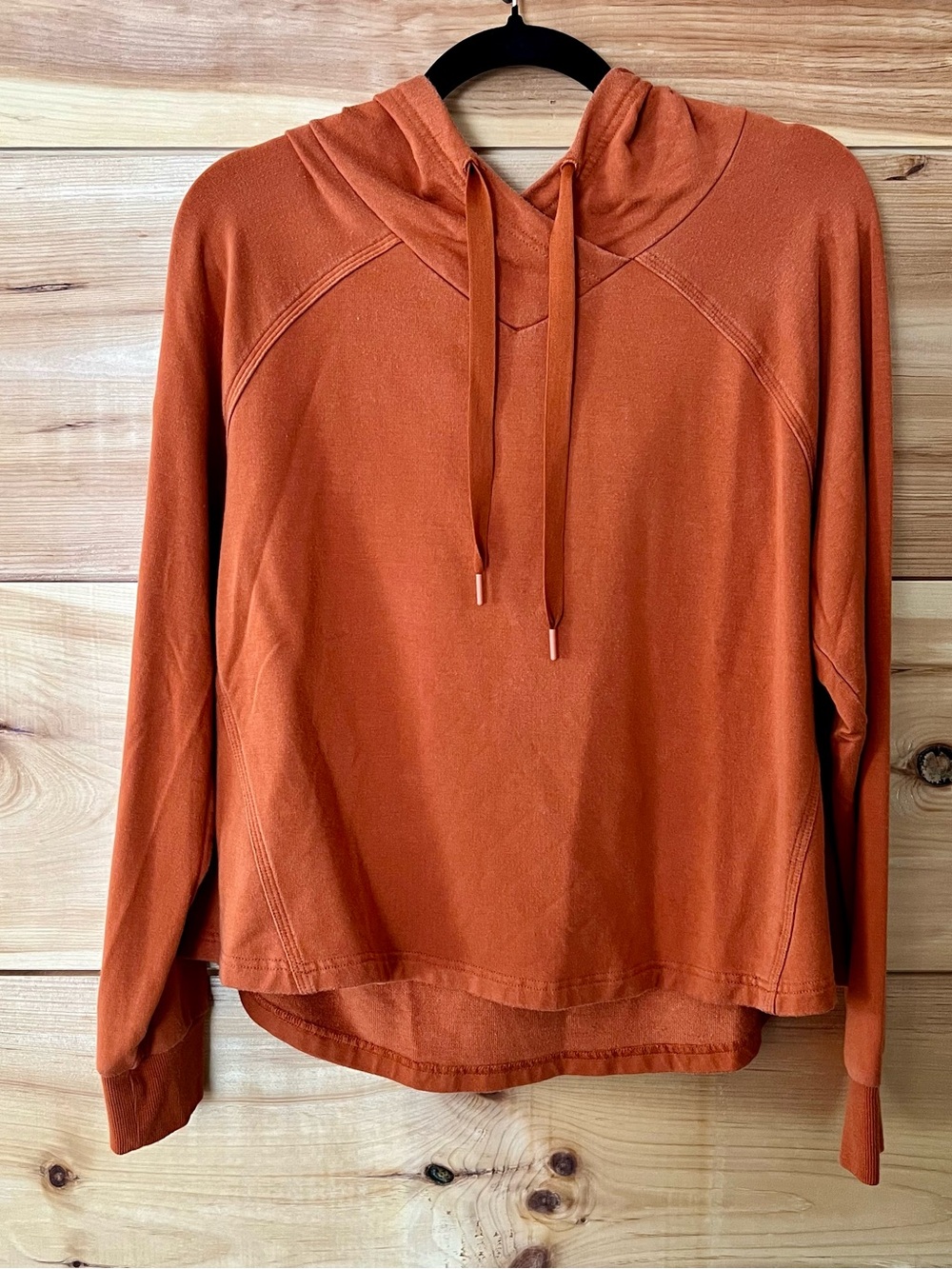 ATHLETA Rust Orange Boardwalk High Hip Hoodie Athleisure Sporty Gorpcore